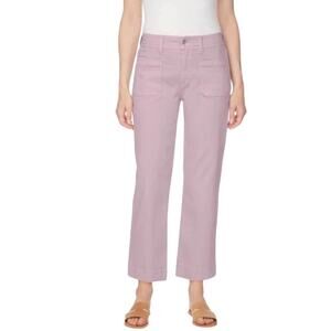 Buffalo David Britton Women's Wide Leg Crop Soft Pant Purple INWT